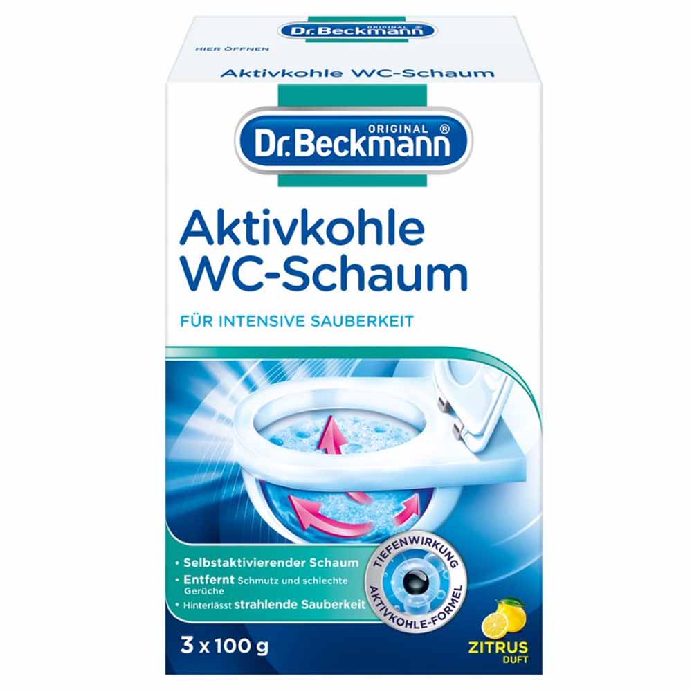 Dr. Beckmann aktiivihiili WC-Vaahto 3*100g